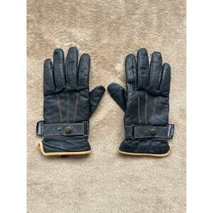 Leather Winter Riding Gloves Women’s Size 7.5 Black Thinsulate Insulation 40g
